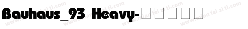 Bauhaus_93 Heavy字体转换